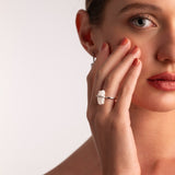 Raw Crystal Sterling Silver Ring