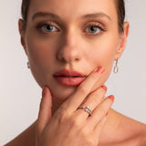 Asymmetrical Silver Ring