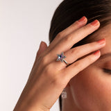 Champagne Star Sterling Silver Ring