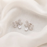 Sterling Silver Bow Earrings
