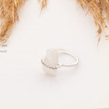 Raw Crystal Sterling Silver Ring