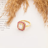 Ruby Polki Ring