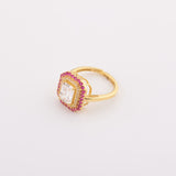 Ruby Polki Ring