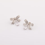Sterling Silver Bow Earrings