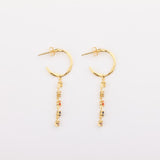 Emily Multi coloured hanging earrings