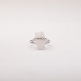 Raw Crystal Sterling Silver Ring
