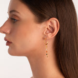 Emily Multi coloured hanging earrings
