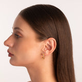 Emily Multi Coloured Hoop Earrings i 925 sterling silver i 18kt gold vermeil