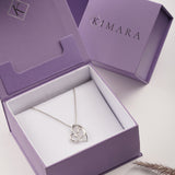 Silver Heart in a Heart Necklace