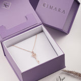 Rose Gold Heart Key Necklace