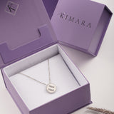 Silver Button Necklace