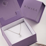 Silver White Stone Neclace