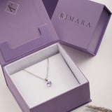 Silver Purple Necklace Pendant