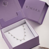 Silver Rainbow Stone Queen's Necklace