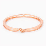 Rose-Gold Double Chain Infinity Bracelet.