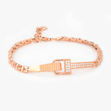 Rose Gold Signature Link Bracelet