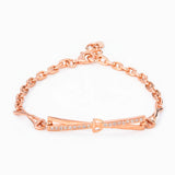 Rose Gold Close Hearts Bracelet