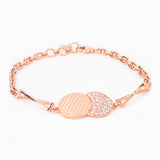 Rose Gold Crystal Spheres Bracelet