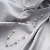Silver Pearl Necklace