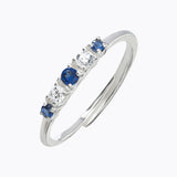 Sterling Silver Blue Queen Ring