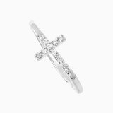 Silver Cross Ring