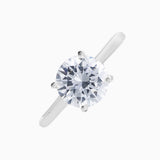 Silver Solitaire Ring