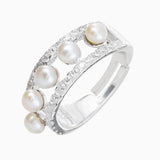 Silver Queen Pearl Ring