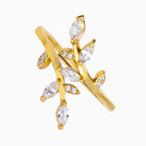 Golden Leaf Ring