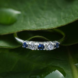 Sterling Silver Blue Queen Ring