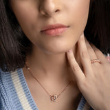 Rose Gold Modern Necklace