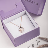 Rose Gold Star Sphere Necklace