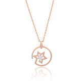 Rose Gold Star Sphere Necklace