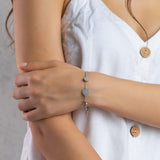 Silver Key-Heart-Star Bracelet