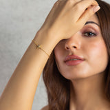 Golden Sparkling Star Bracelet.