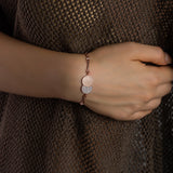 Rose Gold Crystal Spheres Bracelet
