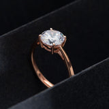 Rose Gold Solitaire Ring