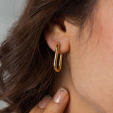 Golden U-Shaped Earrings