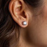 Sterling Silver Eternity Stud Earrings