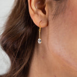 Golden Hanging Droplet Earrings