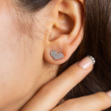 Rose Gold Heart Earring
