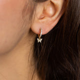Golden Butterfly Hanging Earrings