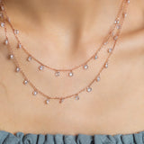 Rose-Gold Queen’s Double Layered Necklace