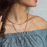 Rose Gold Multiple Layered Necklace