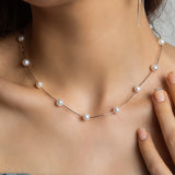 Silver Pearl Necklace