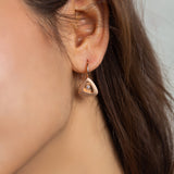 Rose Gold Triangular Pebble Jewelry