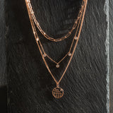 Rose Gold Multiple Layered Necklace