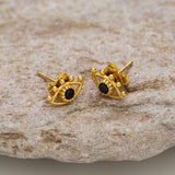 Golden Evil Eye Earrings