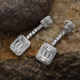 Sterling Silver Cubic Earrings