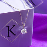 Silver Solitaire Necklace