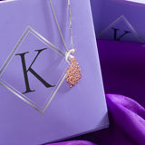 Rose Gold Peacock Necklace